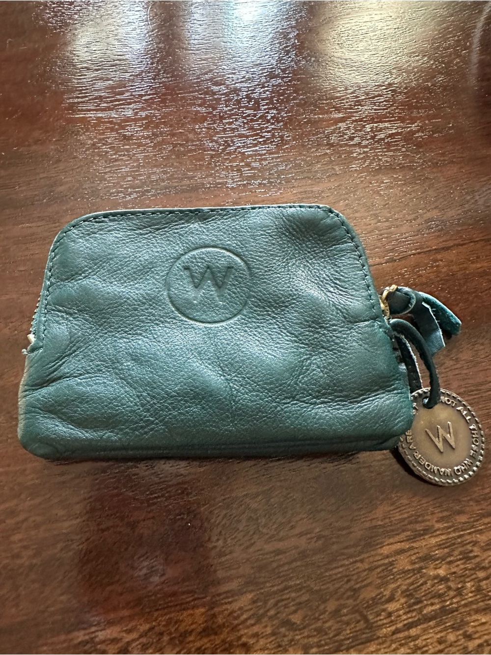 Wanderers Travel Turquoise Venetian Card Wallet Double Zip Buttersoft Leather